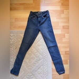 Levi's Blue Skinny Jeans High-Rise Stretch